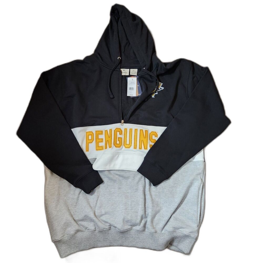 Fanatics Pittsburgh Penguins Quarter‑Zip Pullover Men’s 2XLT
